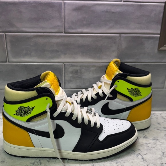 Nike Other - Nike Air Jordan 1 Retro High OG Volt University Gold and Black High Sneakers